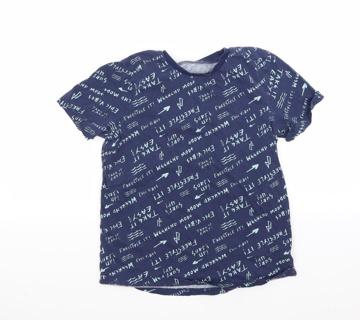 George Boys Blue Basic T-Shirt Size 13 Years