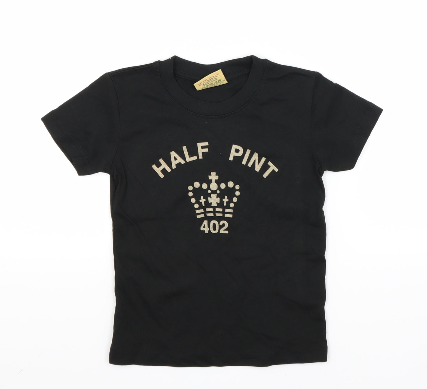 Larkwood Boys Black   Basic T-Shirt Size 2-3 Years