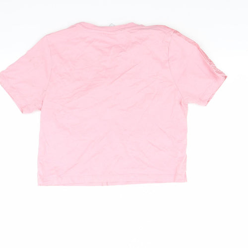 Hype Girls Pink   Cropped T-Shirt Size 13 Years