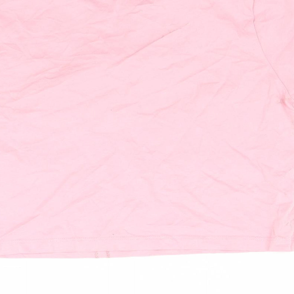 Hype Girls Pink   Cropped T-Shirt Size 13 Years