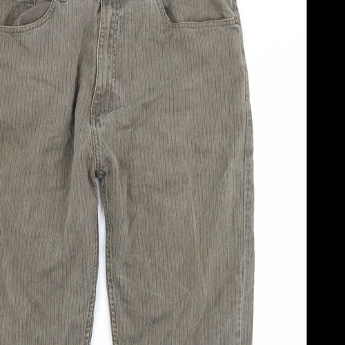 Raphael Valencino Mens Brown  Denim Cropped Jeans Size 38 L24 in