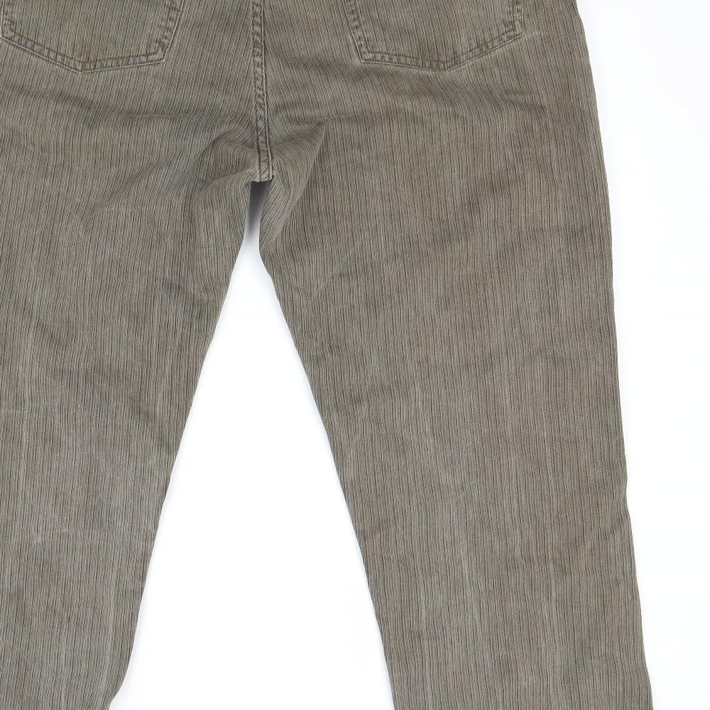 Raphael Valencino Mens Brown  Denim Cropped Jeans Size 38 L24 in