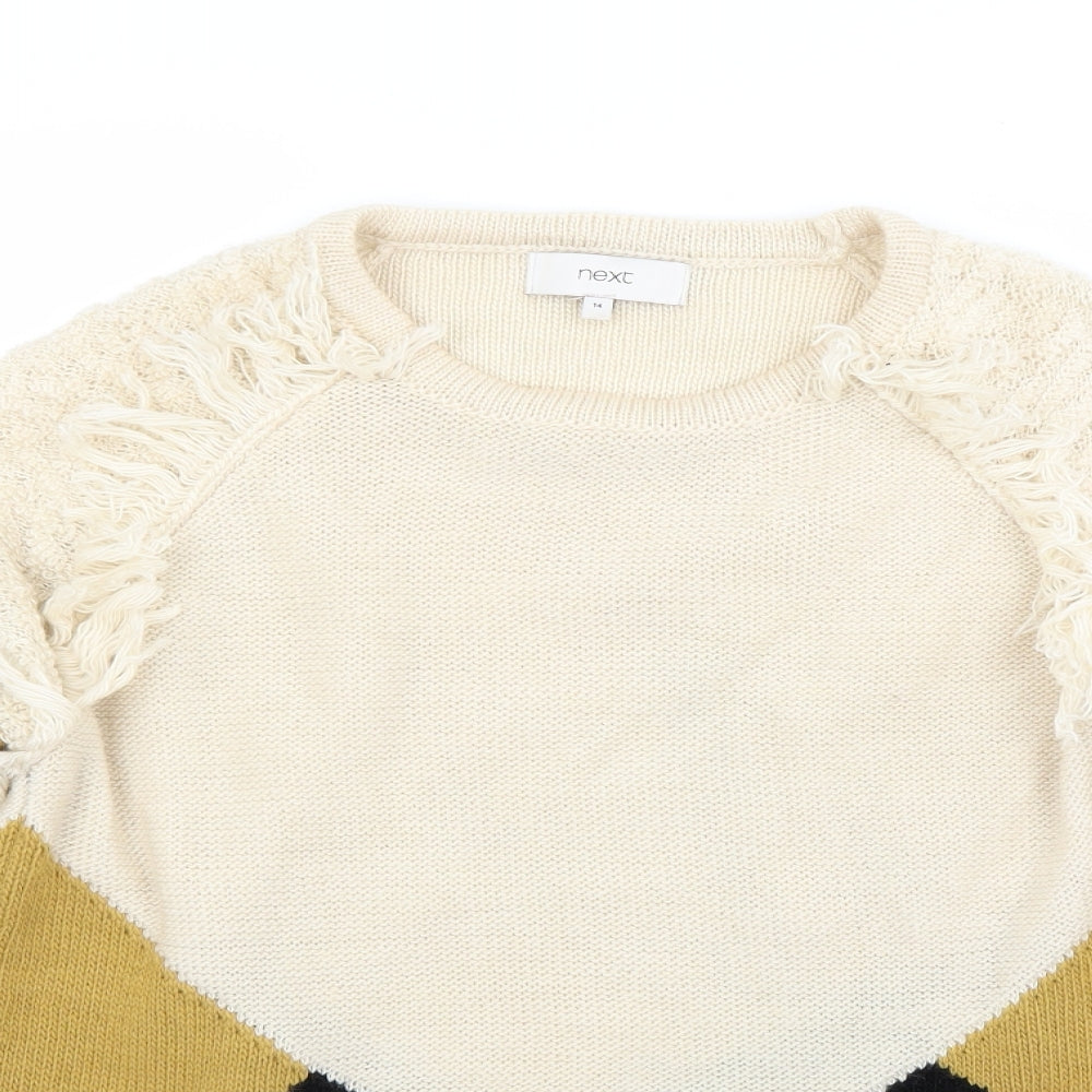 NEXT Womens Beige   Pullover Jumper Size 14