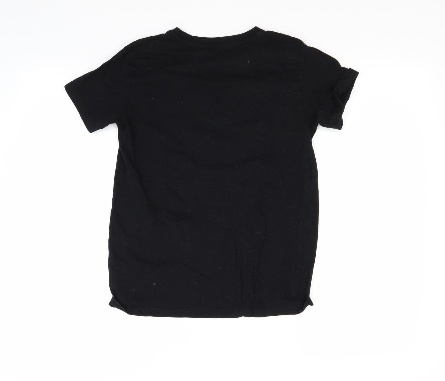 Urban Outlaws Boys Black   Basic T-Shirt Size 11-12 Years