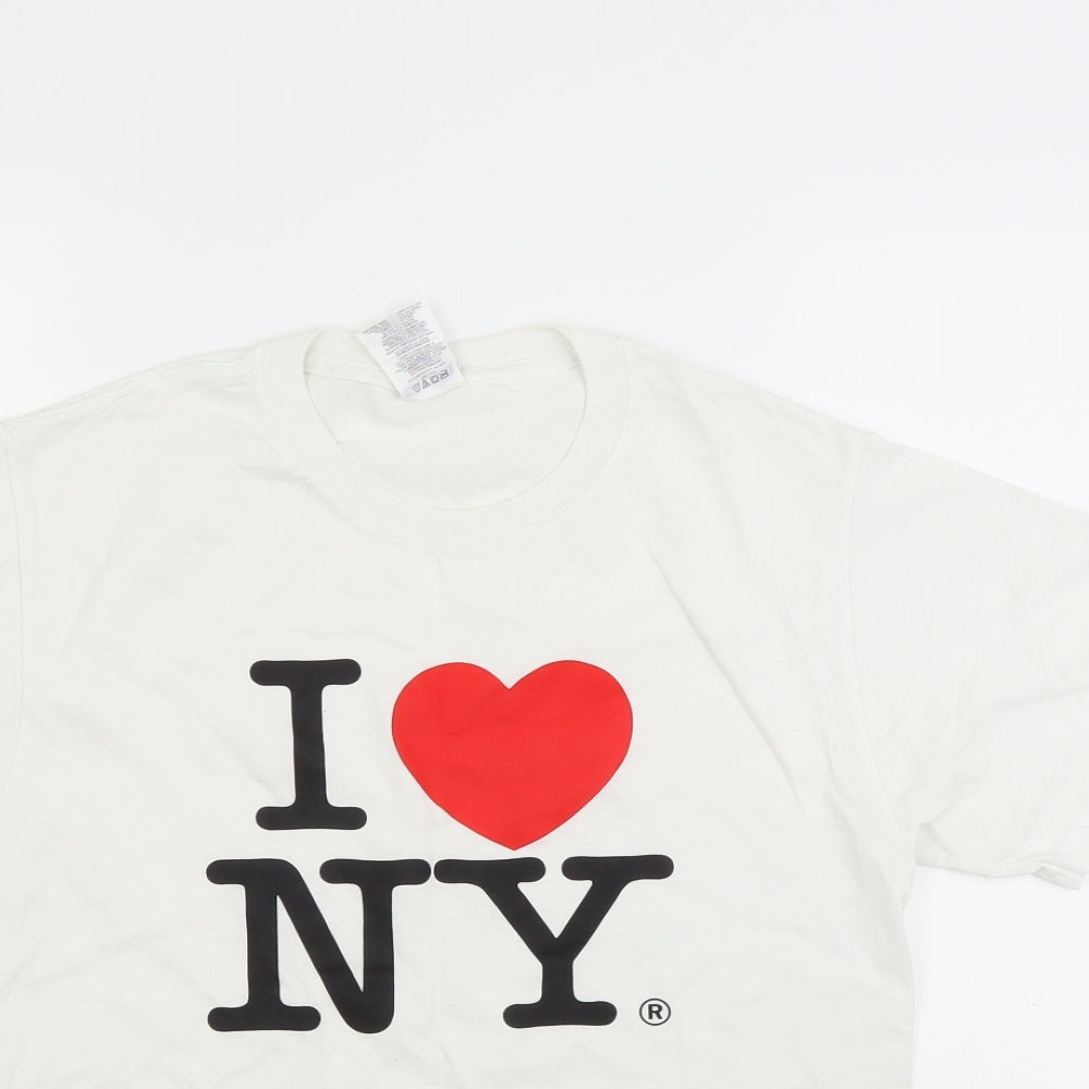 Preworn Mens White    T-Shirt Size S