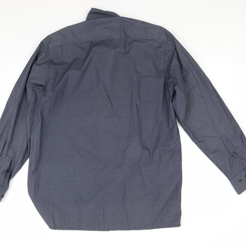 Jacob Harris Mens Blue    Button-Up Size M