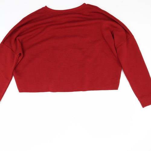 Primark Womens Red   Pullover Sweatshirt Size M