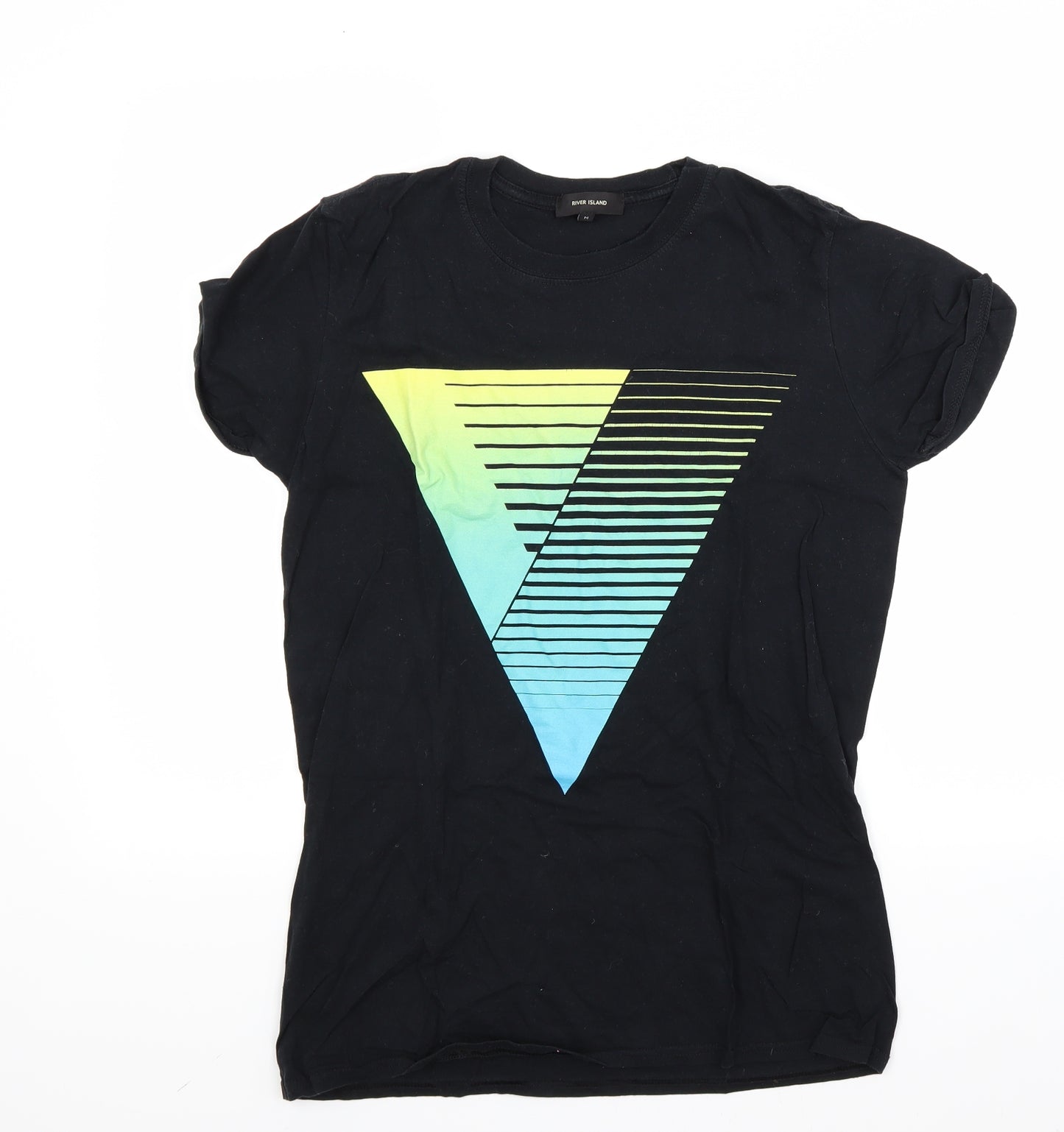 river island` Mens Black    T-Shirt Size M