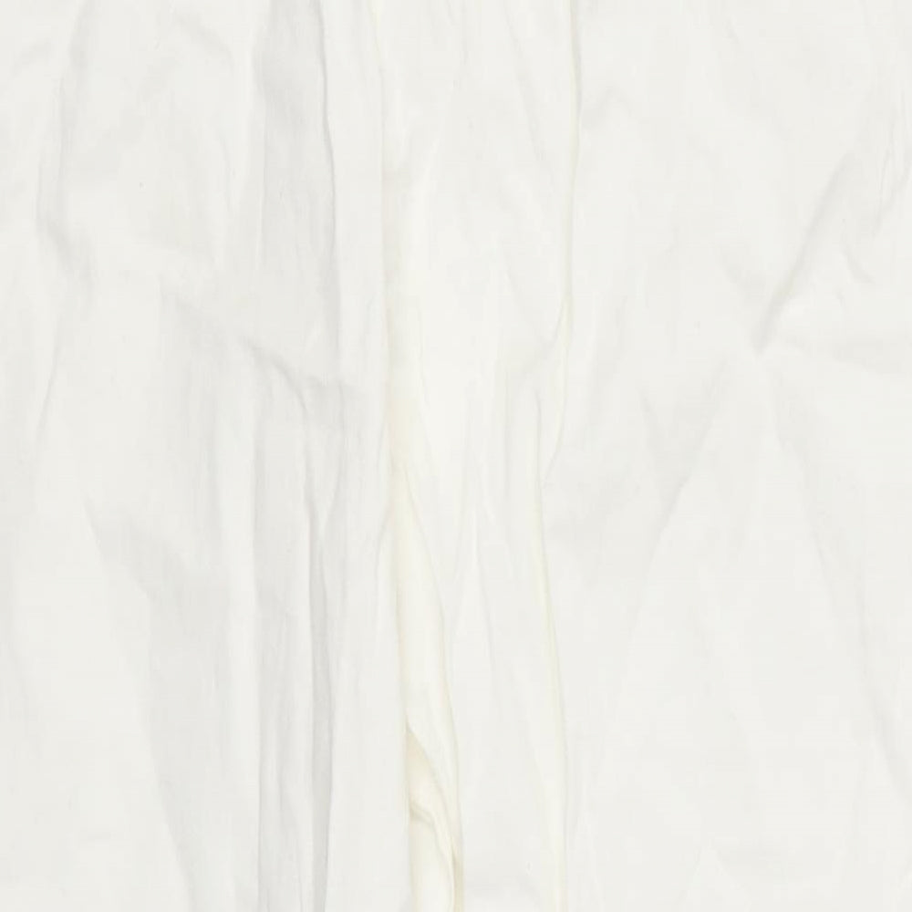 TU Womens White   Cropped Trousers Size 12 L21 in