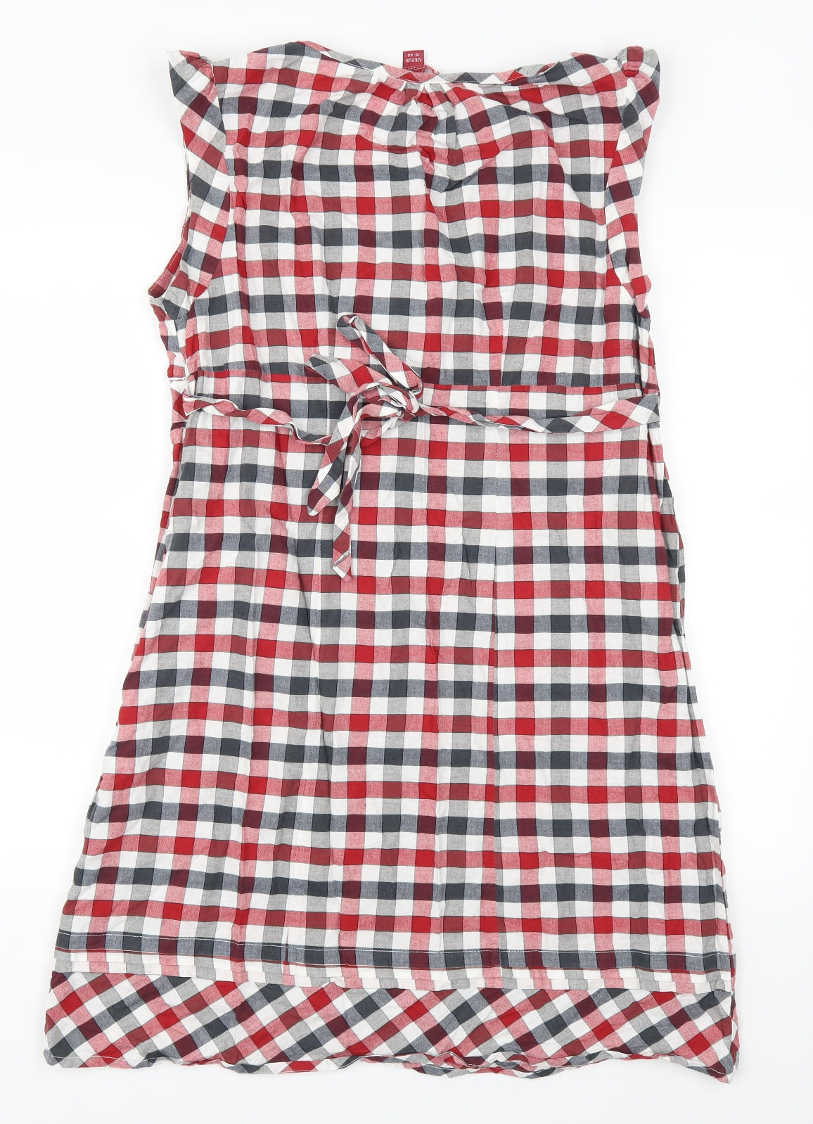 Preworn Womens Red Check  A-Line  Size 18