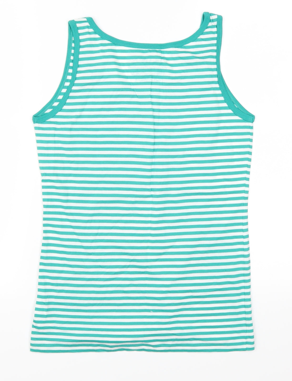Cherokee Womens Green Striped  Basic Tank Size 12