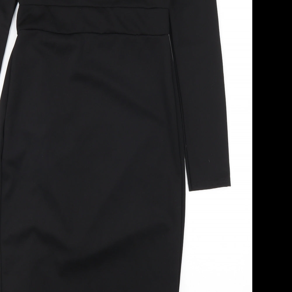 Pretty Little Thing Womens Black   Bodycon  Size 10