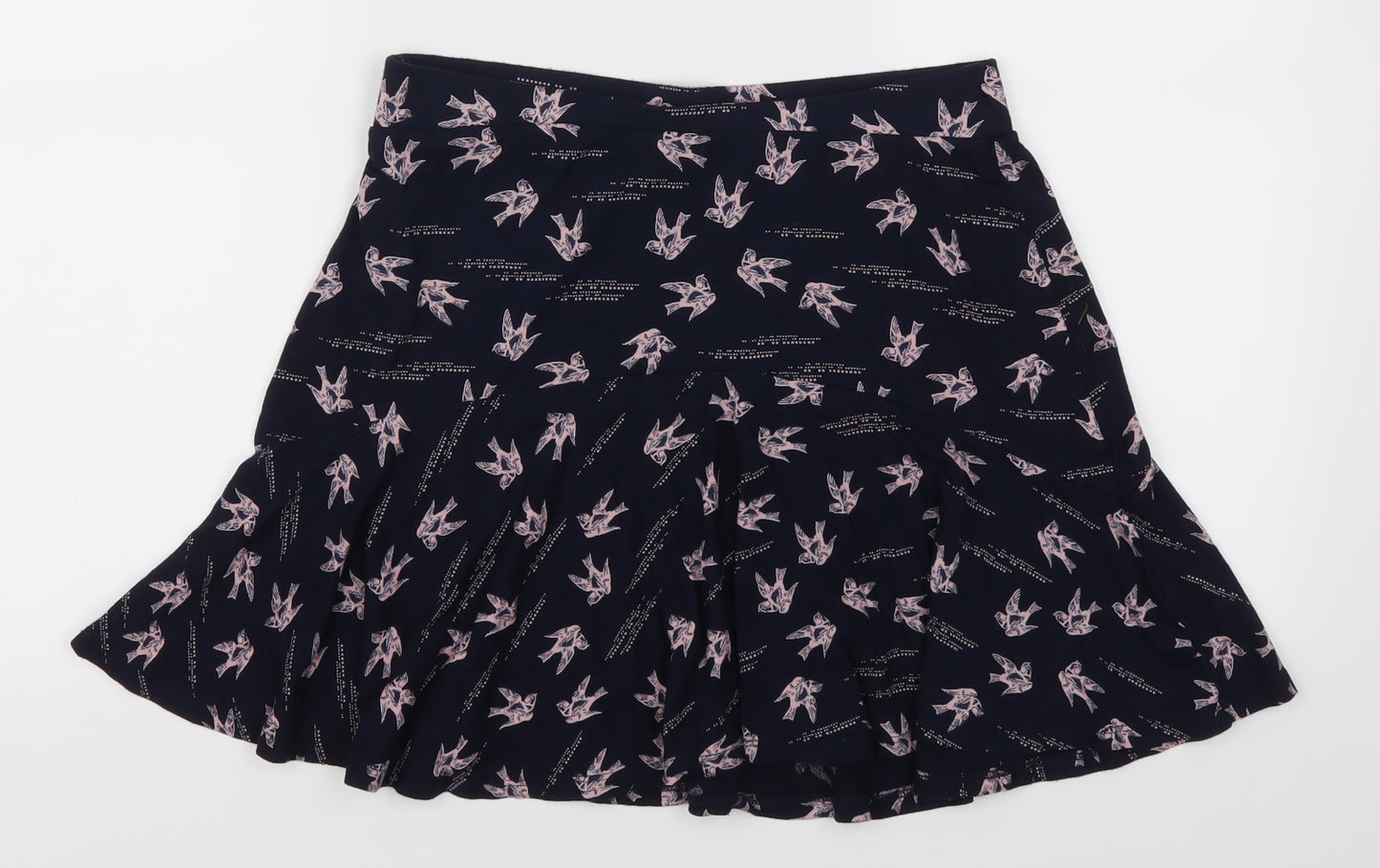 NEXT Womens Blue Animal Print  Skater Skirt Size 12  - Birds