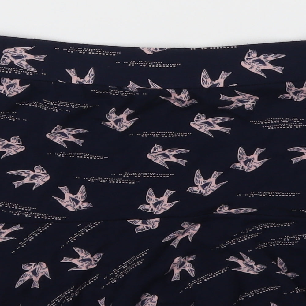NEXT Womens Blue Animal Print  Skater Skirt Size 12  - Birds