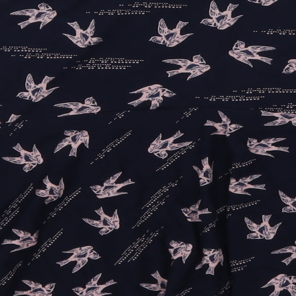 NEXT Womens Blue Animal Print  Skater Skirt Size 12  - Birds