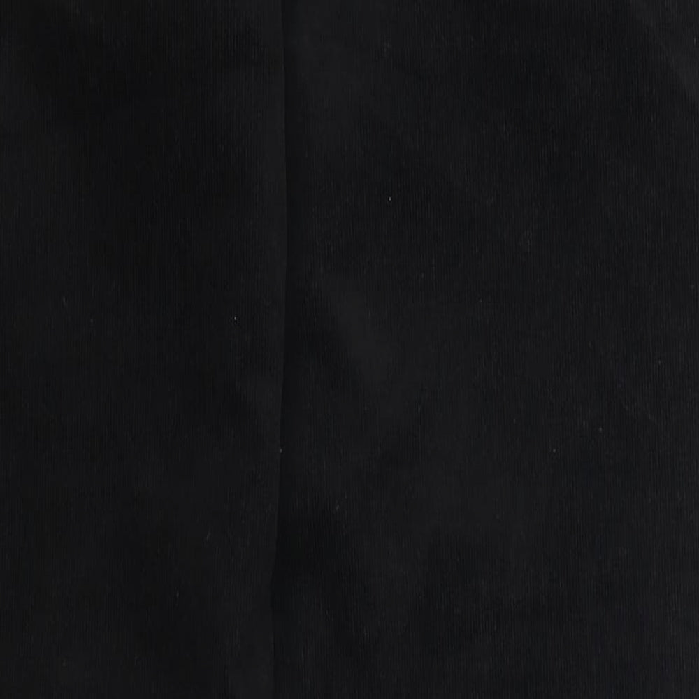 NEXT Womens Black  Corduroy Sweatpants Trousers Size 14 L32 in
