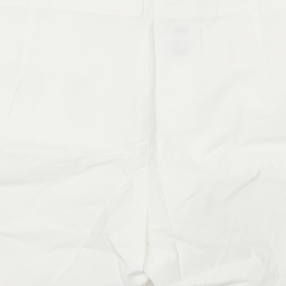 Marks and Spencer Womens White   Mom Shorts Size 14