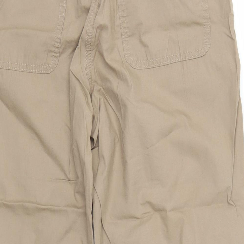 Marks and Spencer Womens Brown   Cropped Trousers Size 12 L21 in