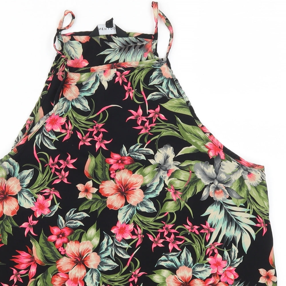 New Look Womens Multicoloured Floral  Basic Tank Size 10