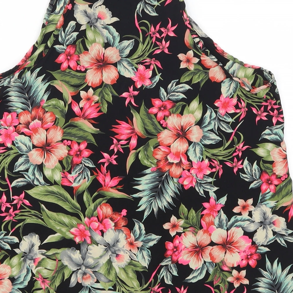 New Look Womens Multicoloured Floral  Basic Tank Size 10