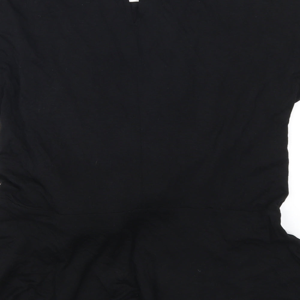 Oasis Womens Black   Basic T-Shirt Size L
