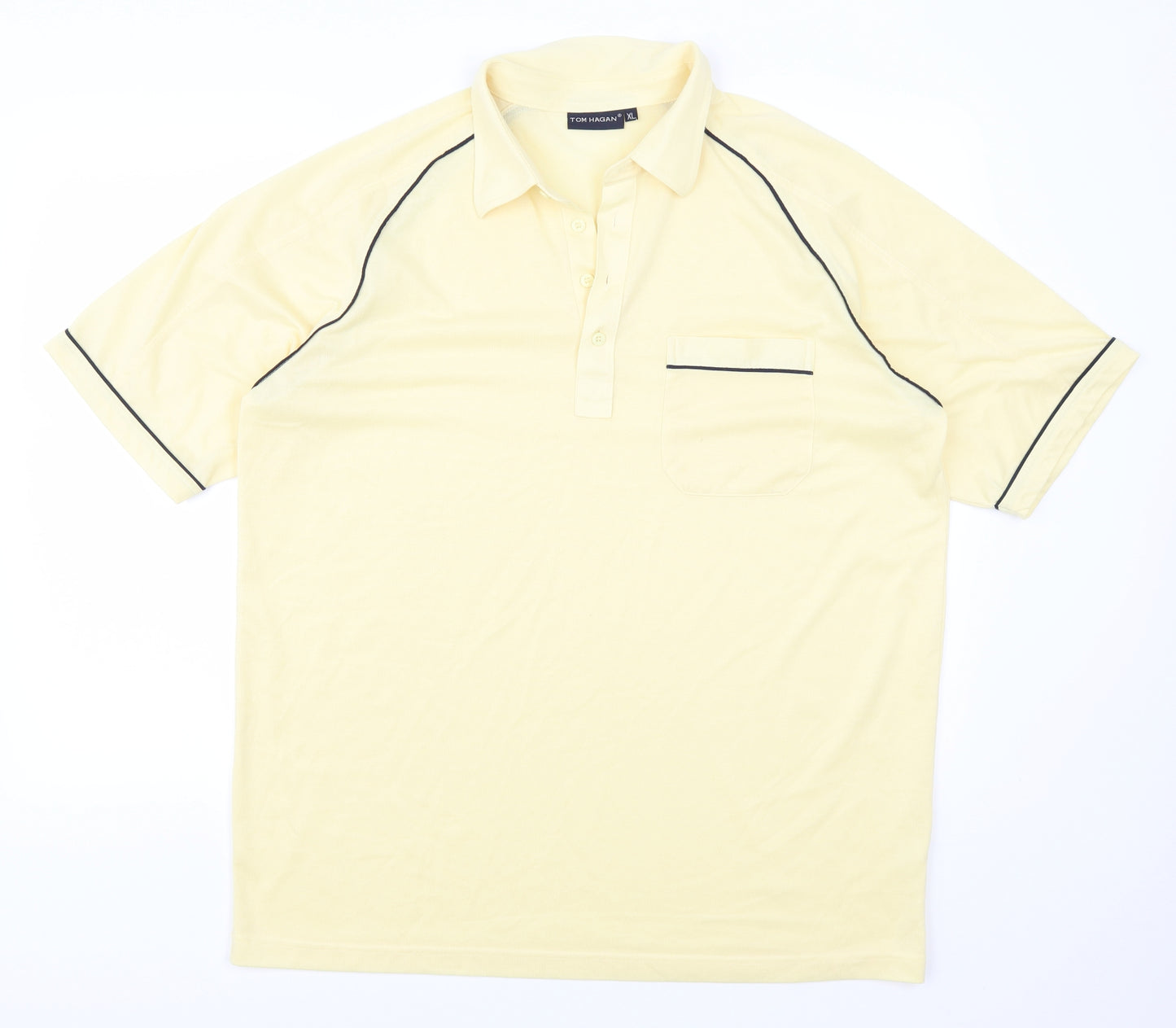 Tom Hagen Mens Yellow    Polo Size XL