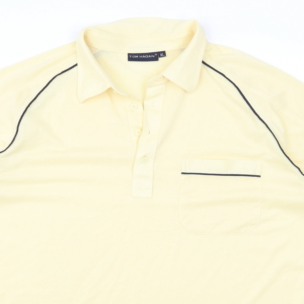 Tom Hagen Mens Yellow    Polo Size XL