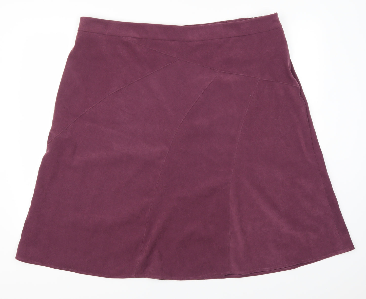 Damart Womens Purple   A-Line Skirt Size 26