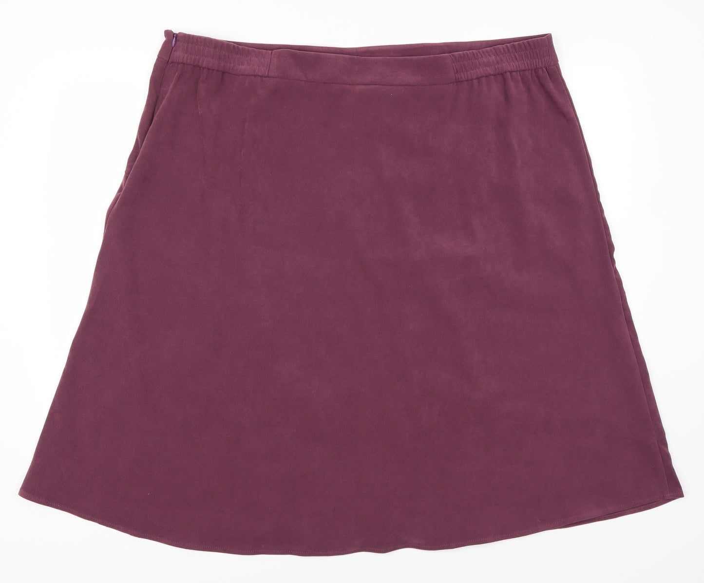 Damart Womens Purple   A-Line Skirt Size 26
