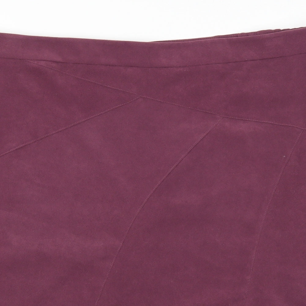 Damart Womens Purple   A-Line Skirt Size 26