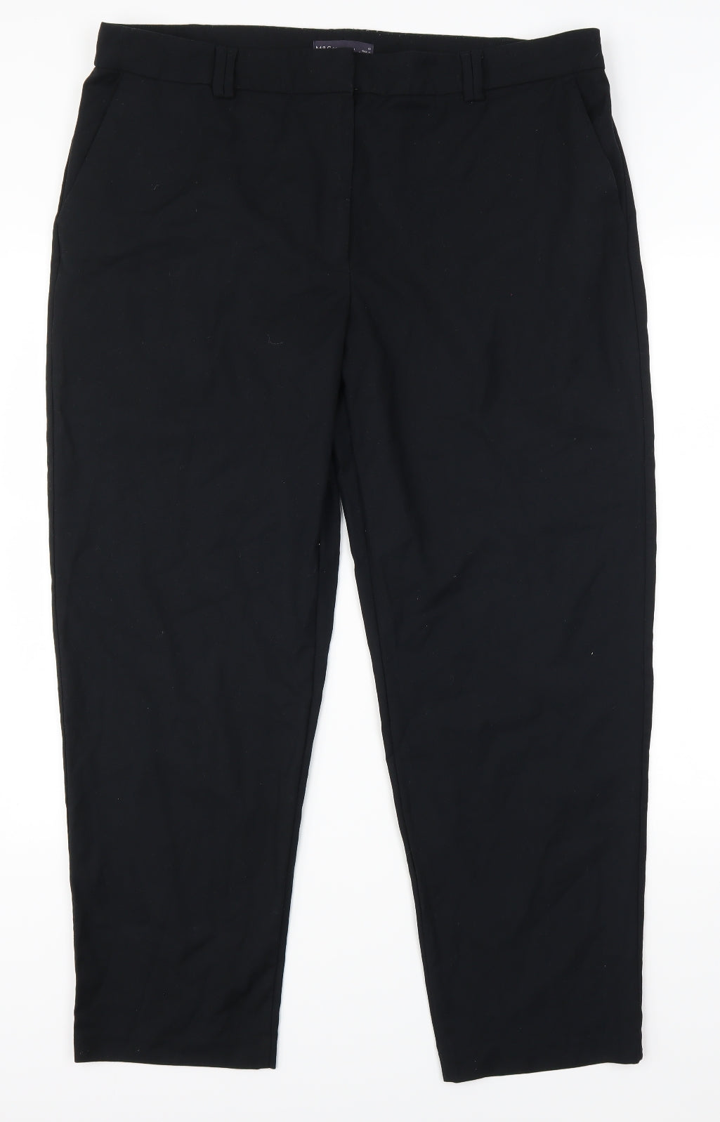 Marks and Spencer Womens Black   Trousers  Size 18 L29 in