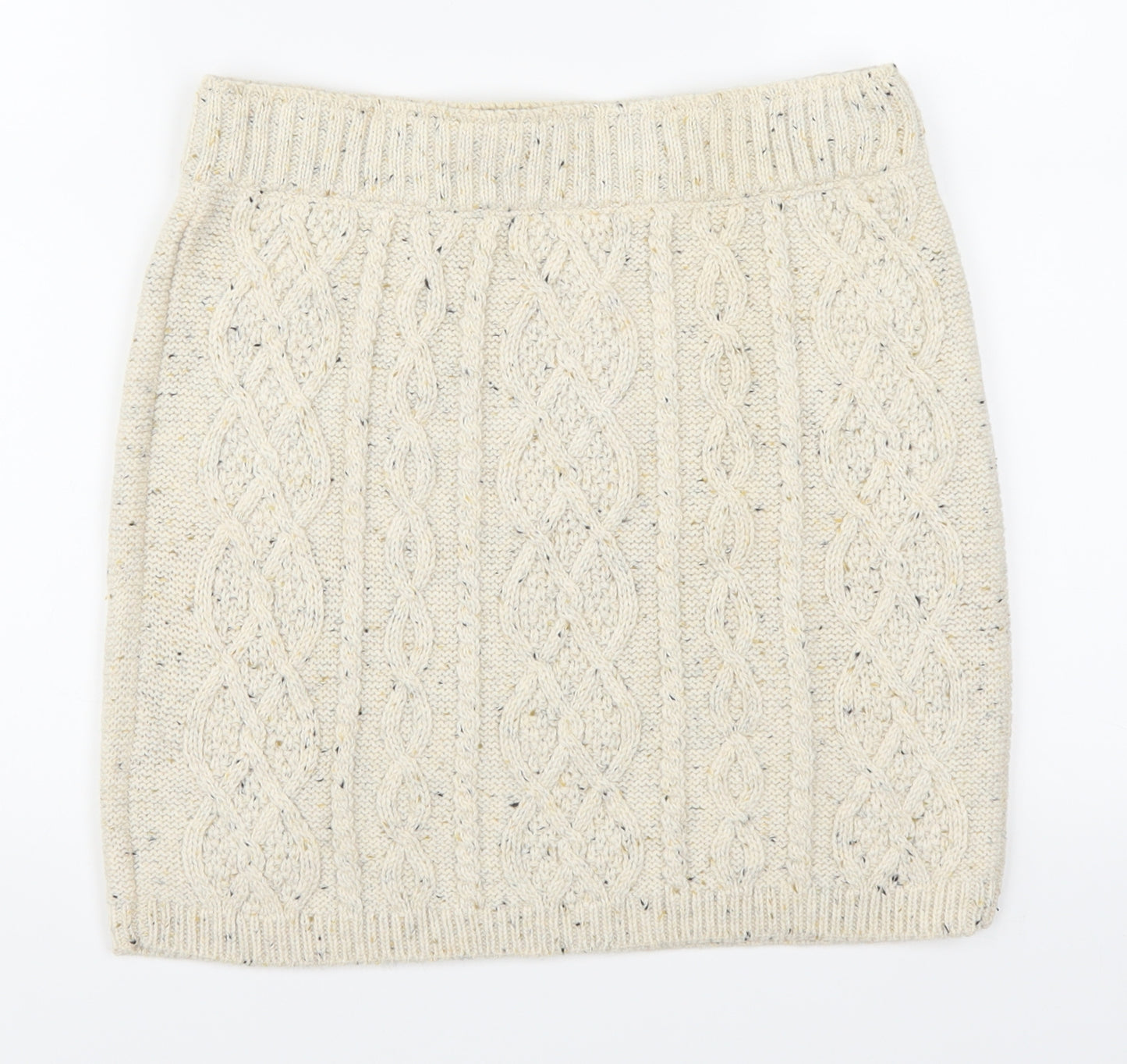 Atmopshere Womens Beige   Mini Skirt Size 12  - Cable Knit