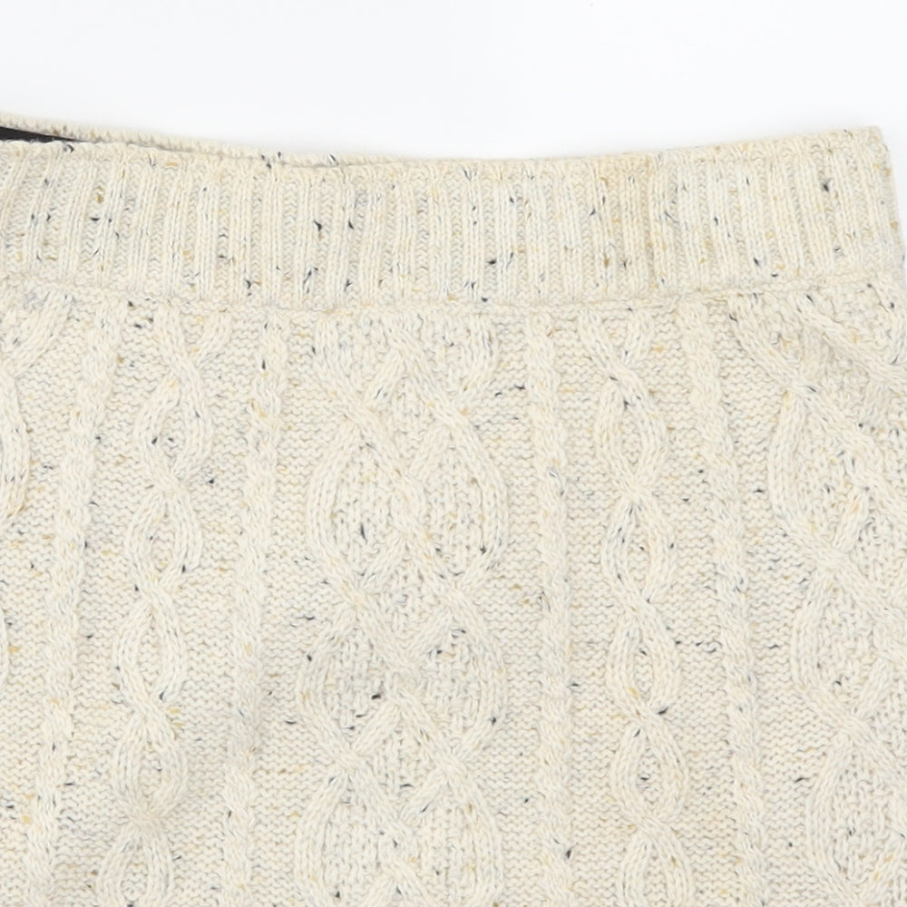Atmopshere Womens Beige   Mini Skirt Size 12  - Cable Knit