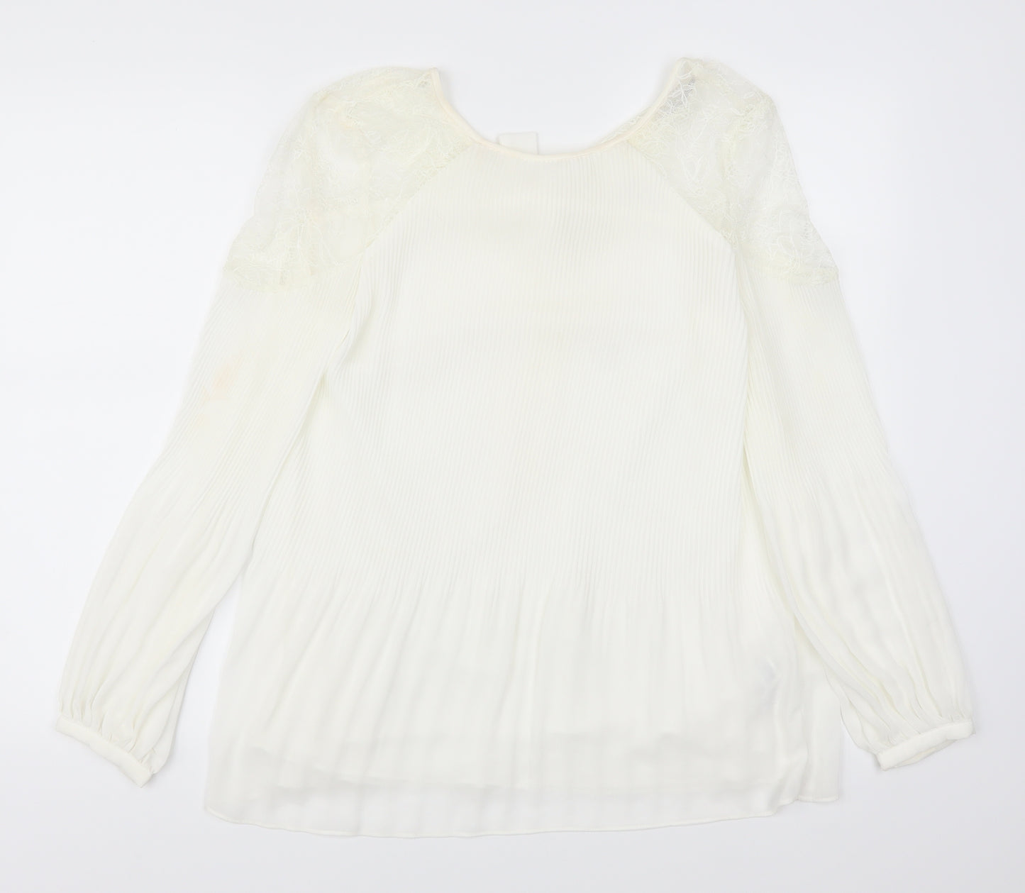 NEXT Womens White  Lace Basic Blouse Size 12