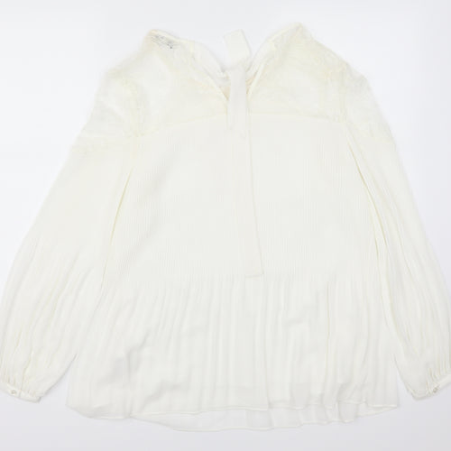 NEXT Womens White  Lace Basic Blouse Size 12