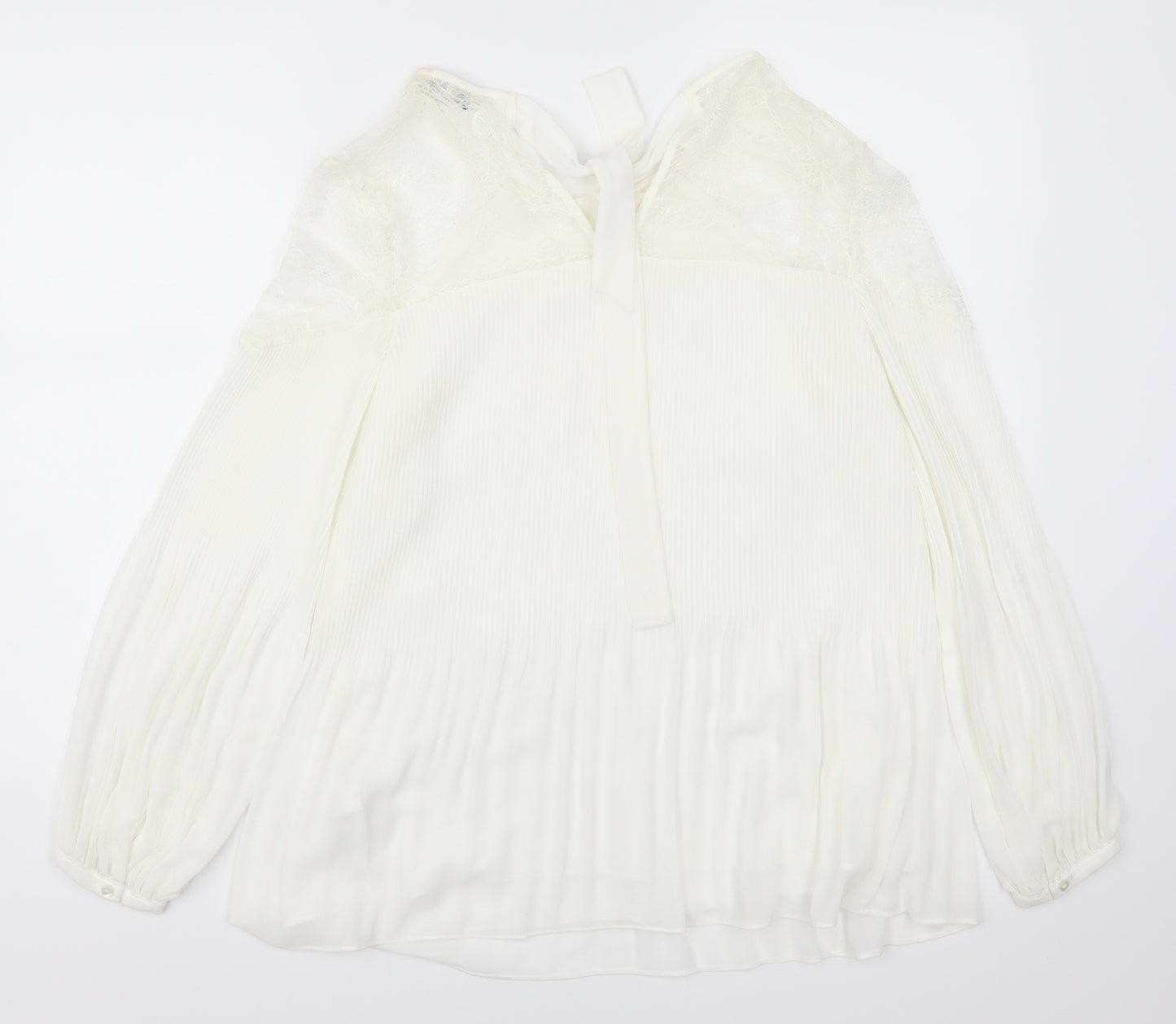 NEXT Womens White  Lace Basic Blouse Size 12