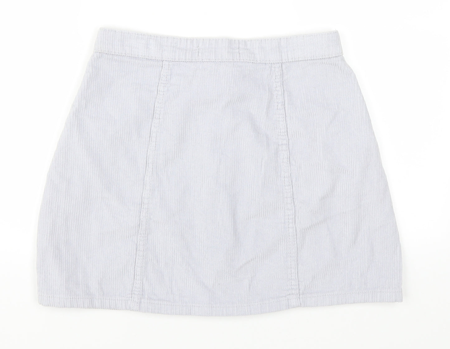 Denim Co Womens Purple  Corduroy A-Line Skirt Size 10