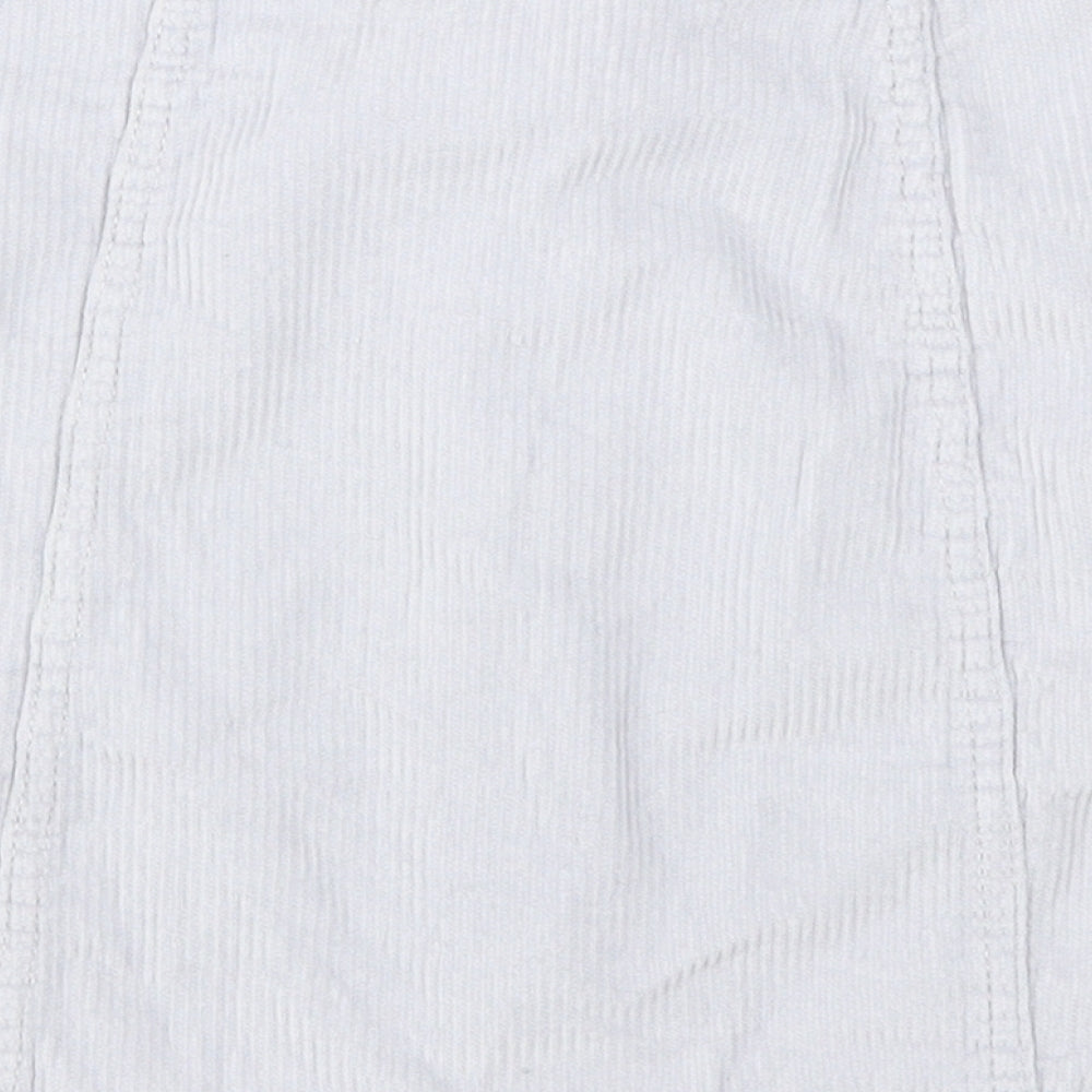 Denim Co Womens Purple  Corduroy A-Line Skirt Size 10