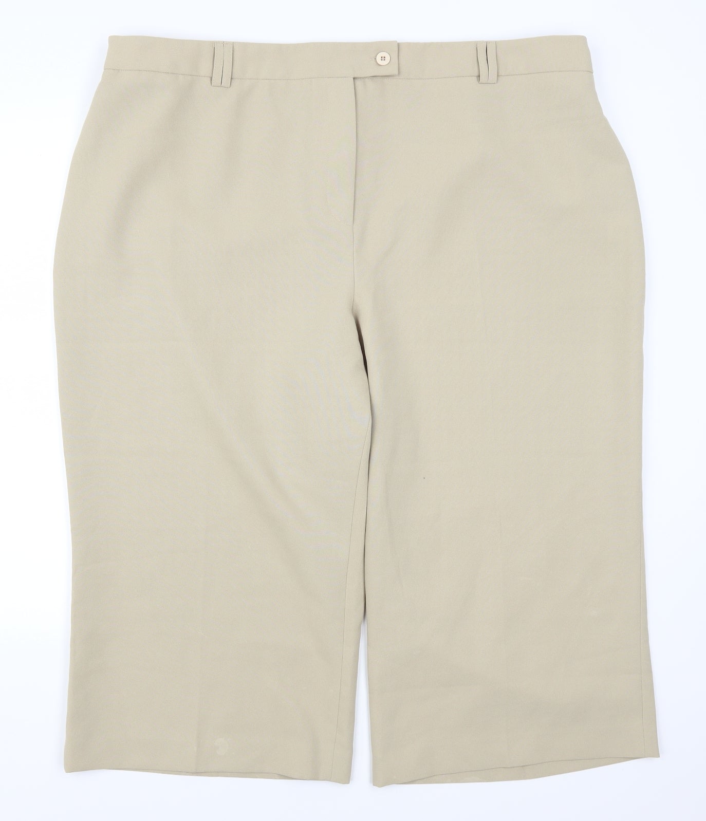 Classics Womens Beige   Cropped Trousers Size 26 L20 in