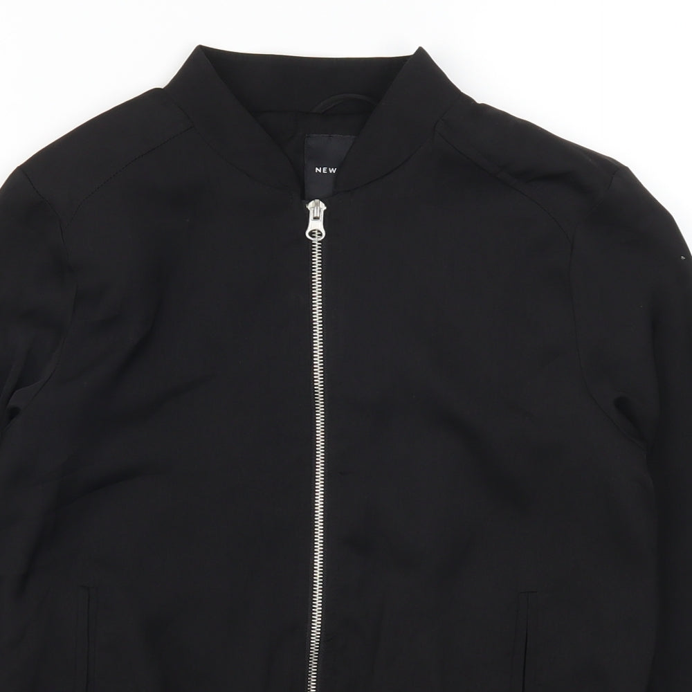NEXT Womens Black   Bomber Jacket Jacket Size 6
