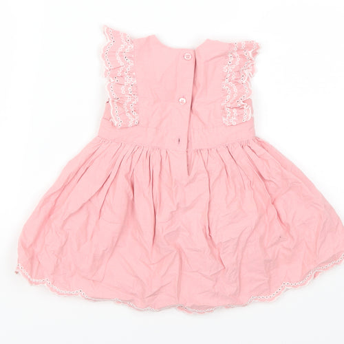 George Girls Pink   Skater Dress  Size 0-3 Months