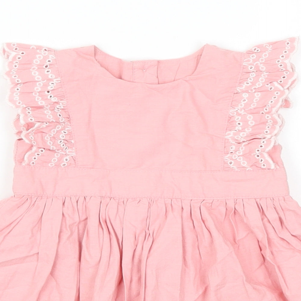George Girls Pink   Skater Dress  Size 0-3 Months