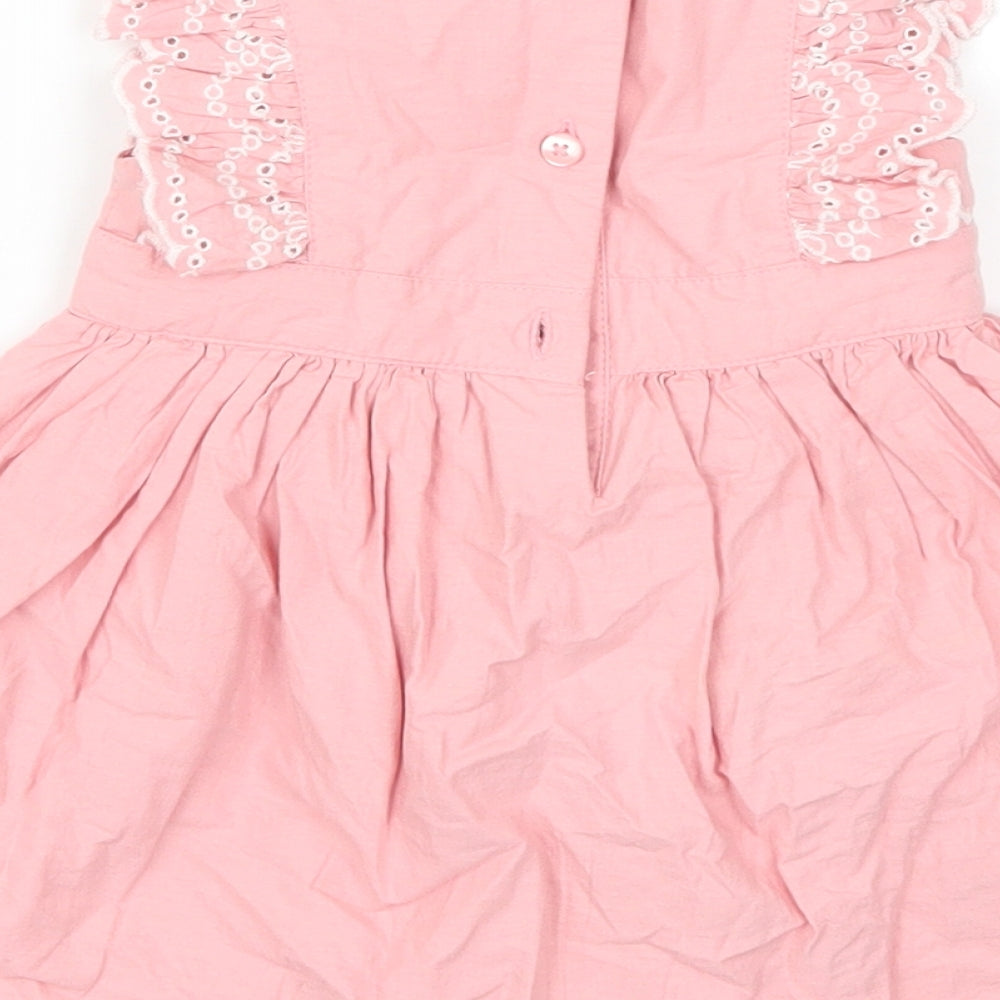 George Girls Pink   Skater Dress  Size 0-3 Months