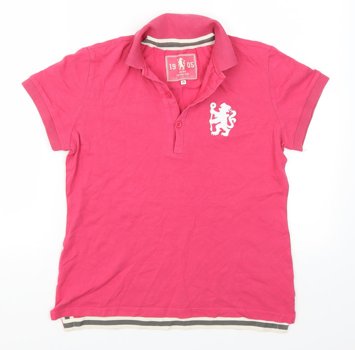 Chelsea Football Club Womens Pink Basic Polo Size 14