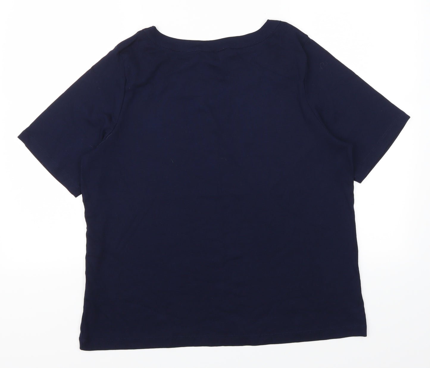 Marks and Spencer Womens Blue   Basic T-Shirt Size 18
