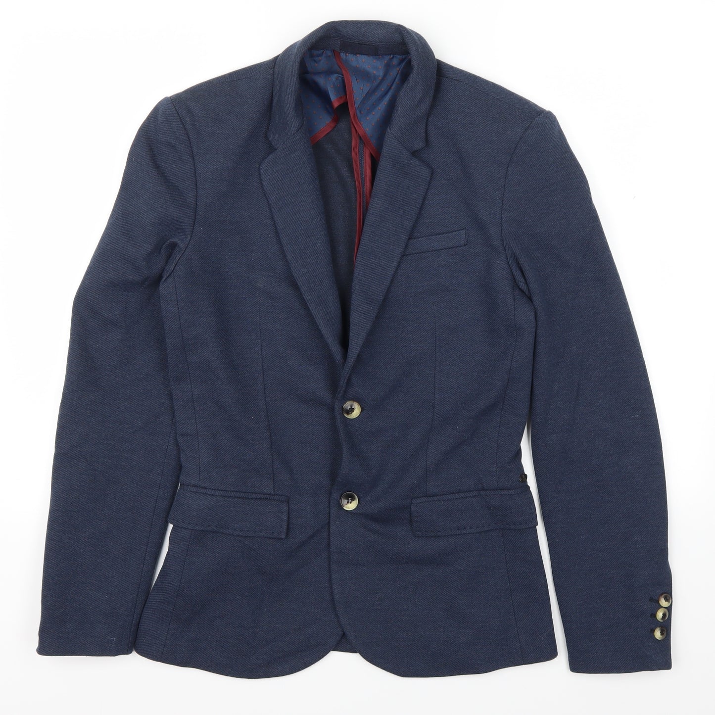 River Island Mens Blue   Jacket Suit Jacket Size 34