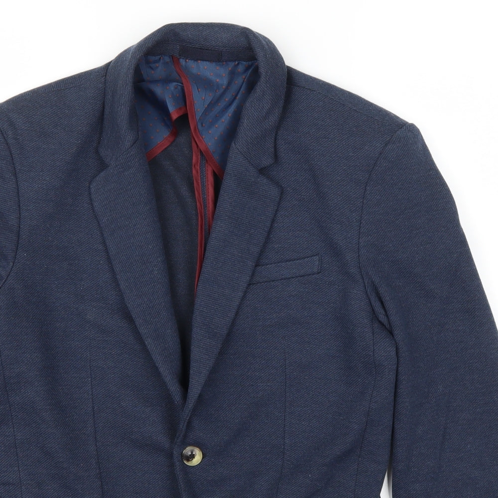River Island Mens Blue   Jacket Suit Jacket Size 34