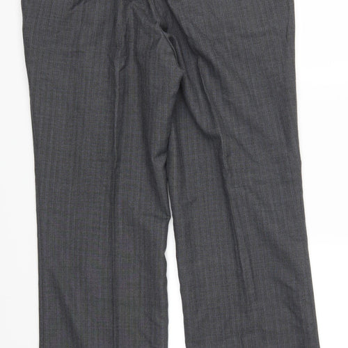 George Womens Grey Striped  Trousers  Size 38 L31 in