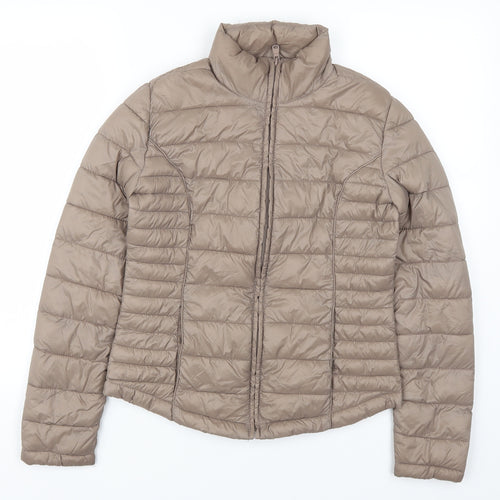 Atmosphere Womens Brown   Quilted Coat Size 6
