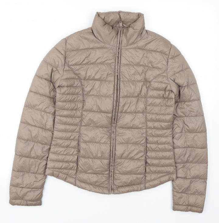 Atmosphere Womens Brown Quilted Coat Size 6